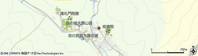 京都府京都市左京区大原草生町54周辺の地図