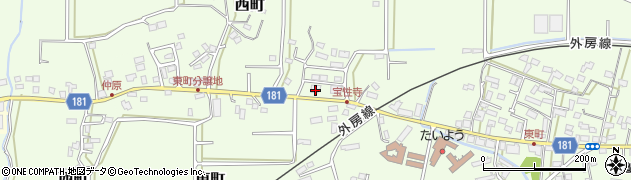 千葉県鴨川市東町464周辺の地図