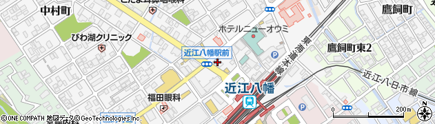滋賀銀行八幡駅前支店周辺の地図