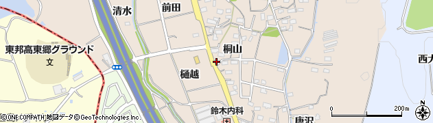 愛知県みよし市黒笹町桐山181周辺の地図