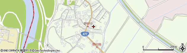 滋賀県近江八幡市野村町1401周辺の地図
