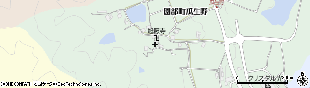 京都府南丹市園部町瓜生野（坊ケ谷）周辺の地図
