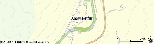 京都府京都市左京区大原勝林院町周辺の地図