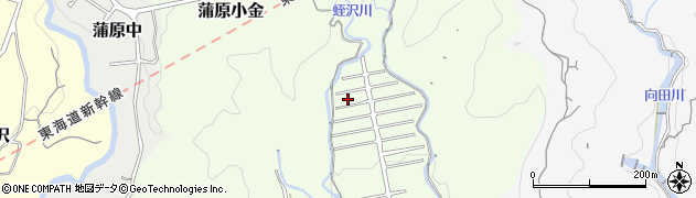 静岡県静岡市清水区蒲原小金周辺の地図