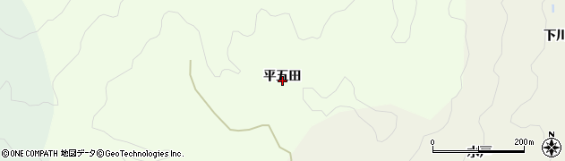 愛知県豊田市岩神町（平五田）周辺の地図
