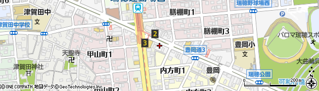 愛知県名古屋市瑞穂区豊岡通3丁目55周辺の地図