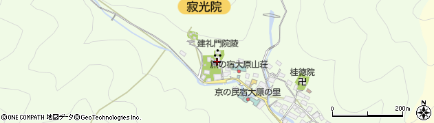 京都府京都市左京区大原草生町676周辺の地図