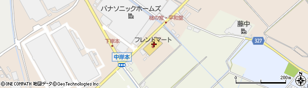 株式会社平和堂　湖東店周辺の地図
