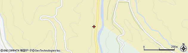 愛知県設楽町（北設楽郡）八橋（下紺屋）周辺の地図