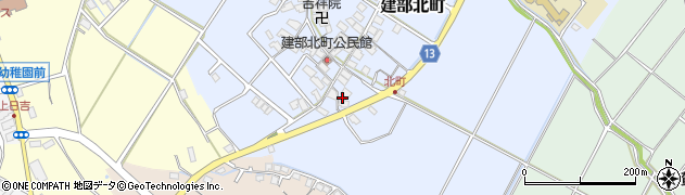 滋賀県東近江市建部北町210周辺の地図
