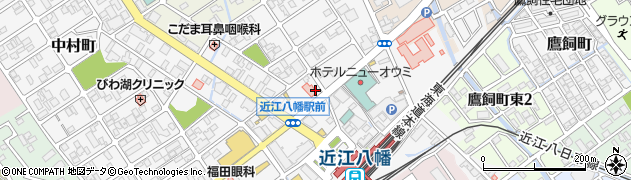 滋賀県近江八幡市鷹飼町周辺の地図