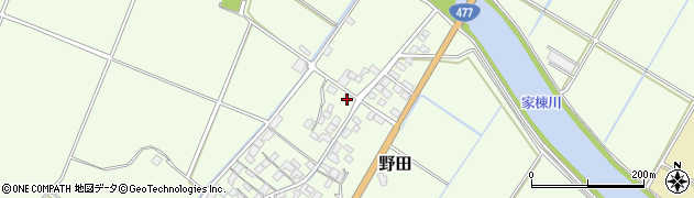 滋賀県野洲市野田1665周辺の地図