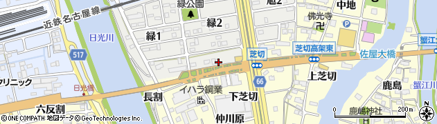 メガネーゼ・新蟹江店周辺の地図