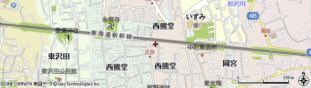 静岡県沼津市東熊堂63周辺の地図