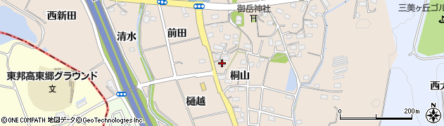 愛知県みよし市黒笹町桐山178周辺の地図