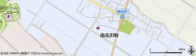 滋賀県東近江市南花沢町周辺の地図