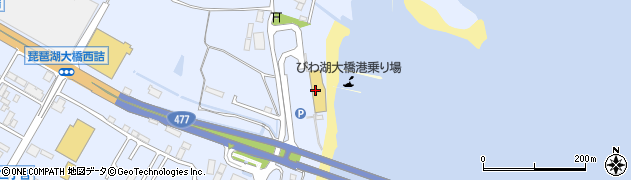 びわ湖大橋米プラザ周辺の地図