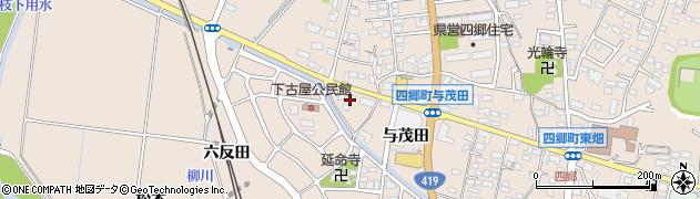 愛知県豊田市四郷町与茂田42周辺の地図