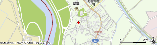 滋賀県近江八幡市野村町859周辺の地図