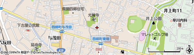 愛知県豊田市四郷町天道88周辺の地図