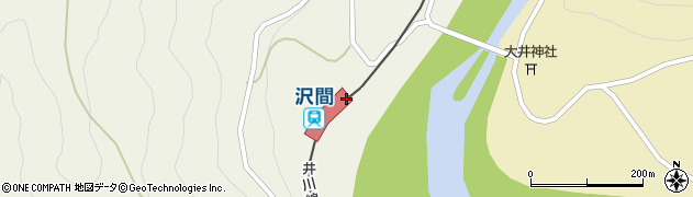 沢間駅周辺の地図
