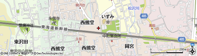 静岡県沼津市東熊堂103周辺の地図