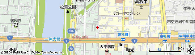 愛知県名古屋市中川区下之一色町松蔭２丁目96周辺の地図
