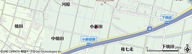 愛知県弥富市荷之上町（小新田）周辺の地図