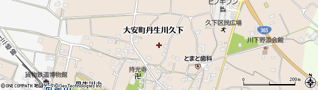 三重県いなべ市大安町丹生川久下周辺の地図