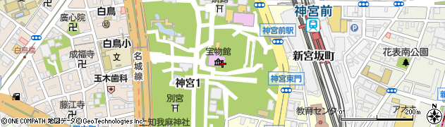 熱田神宮会館　事務室・総務・経理周辺の地図