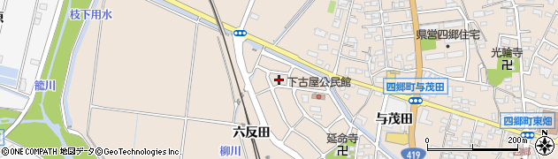 愛知県豊田市四郷町六反田南4周辺の地図