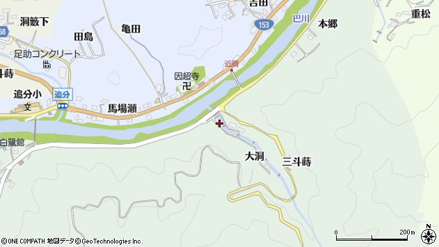 〒444-2352 愛知県豊田市篭林町の地図