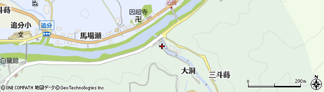 愛知県豊田市篭林町（大洞）周辺の地図
