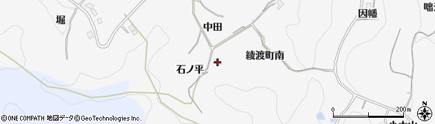 愛知県豊田市綾渡町石ノ平周辺の地図