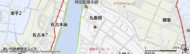 愛知県愛西市善太新田町九番割66周辺の地図