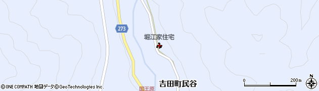 島根県雲南市吉田町民谷505周辺の地図
