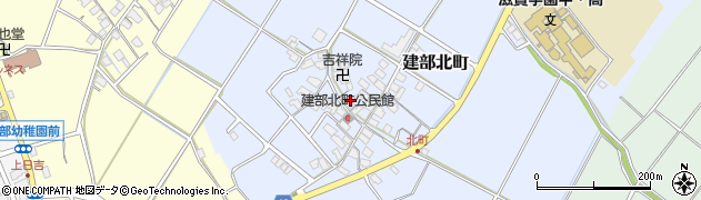 滋賀県東近江市建部北町周辺の地図