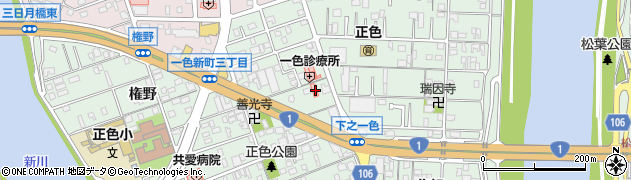 愛知県名古屋市中川区下之一色町波花121周辺の地図