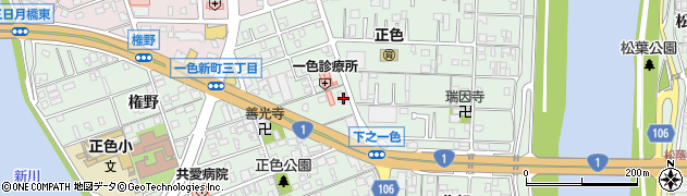 愛知県名古屋市中川区下之一色町波花122周辺の地図