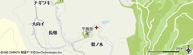 愛知県豊田市千鳥町（梨ノ木）周辺の地図