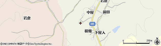 愛知県豊田市成合町根畑周辺の地図
