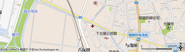 愛知県豊田市四郷町六反田南2周辺の地図