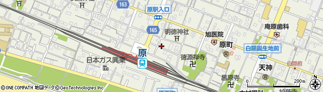 駅前公園周辺の地図