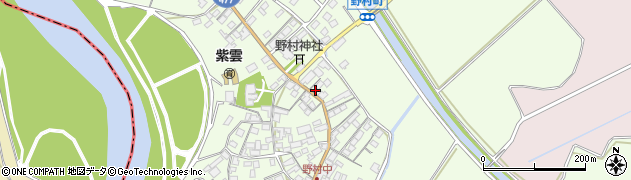 滋賀県近江八幡市野村町1434周辺の地図