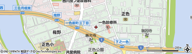 愛知県名古屋市中川区下之一色町波花108周辺の地図