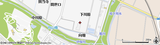 愛知県豊田市伊保町（下川原）周辺の地図