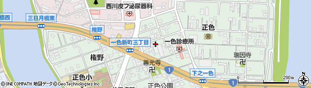 愛知県名古屋市中川区下之一色町波花107周辺の地図