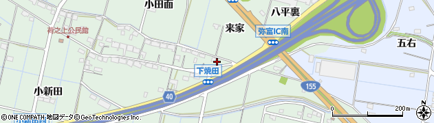 愛知県弥富市荷之上町古堤周辺の地図
