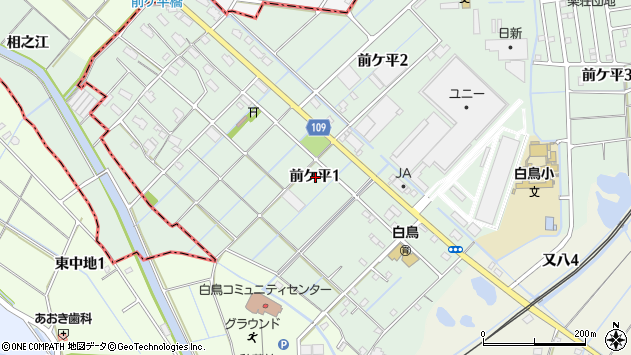 〒498-0003 愛知県弥富市前ケ平の地図
