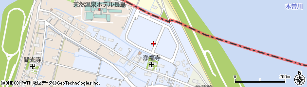 三重県桑名市長島町新所周辺の地図